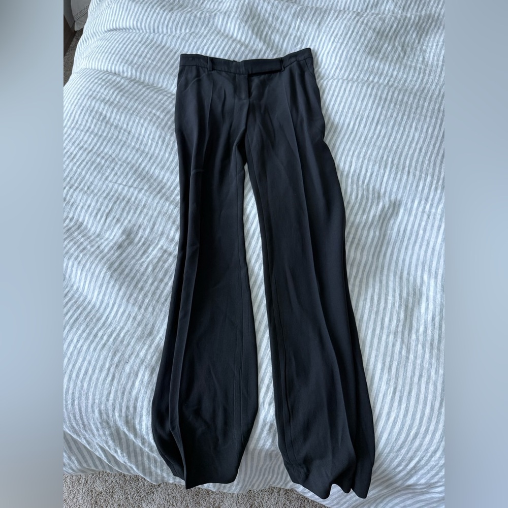 Alexander McQueen Black Wide Leg Pants